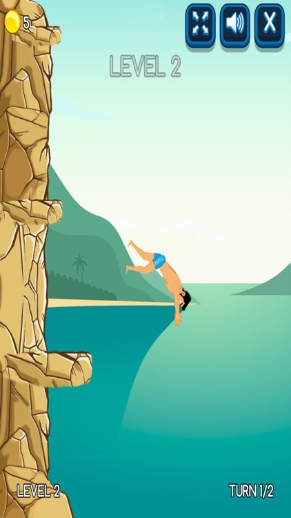 Cliff-Diving Swimming Game