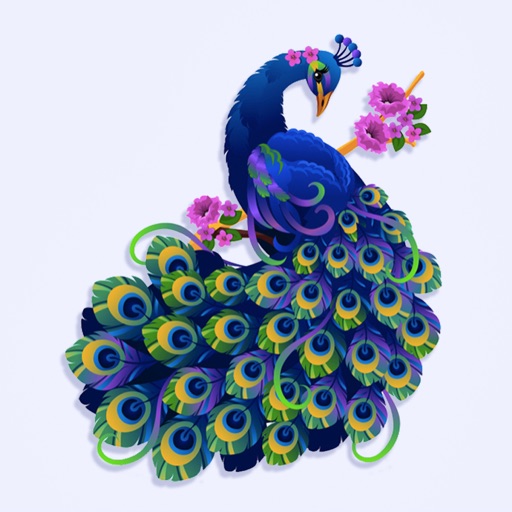 Mystery Peacock Stickers