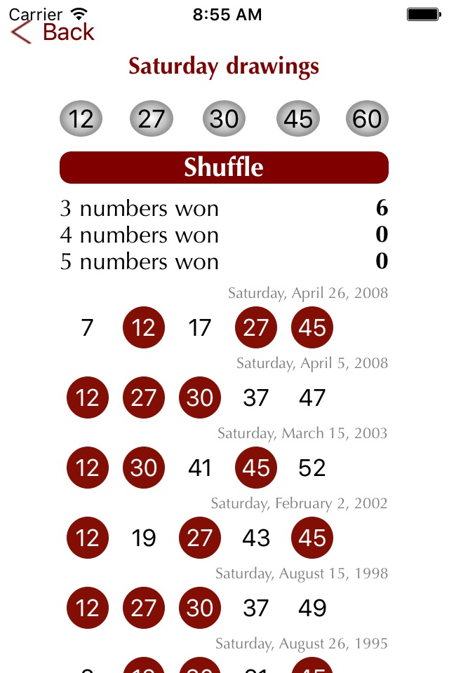 Powerball Analysis and Results screenshot 2