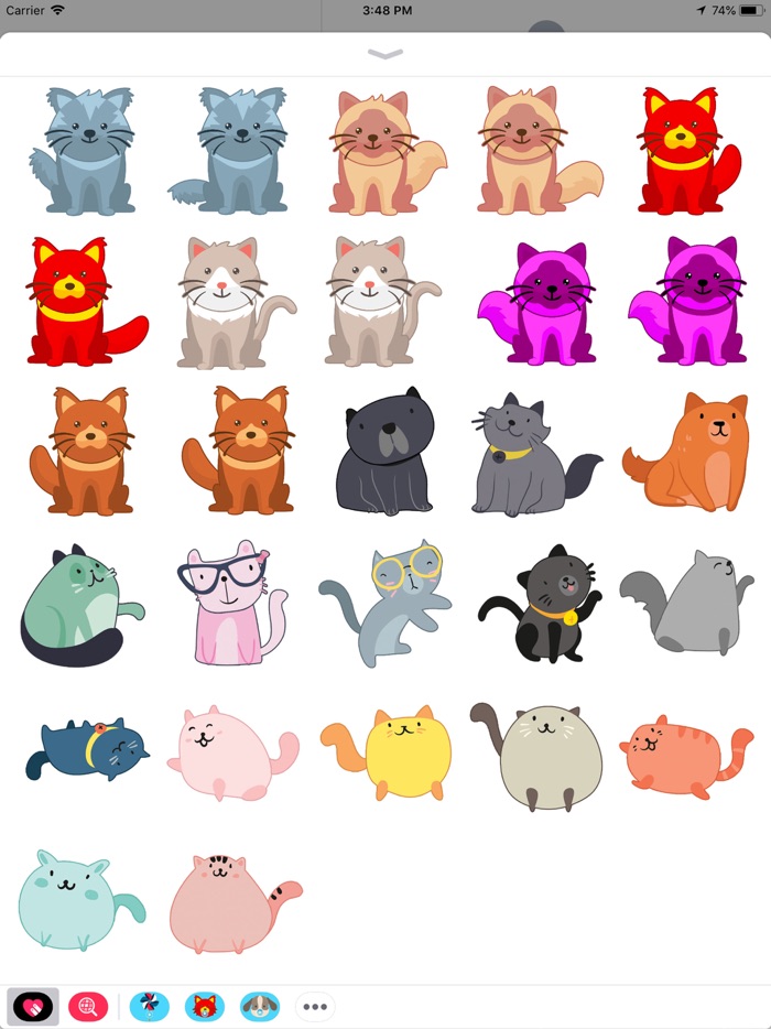 Animated Crazy Cats Stickers