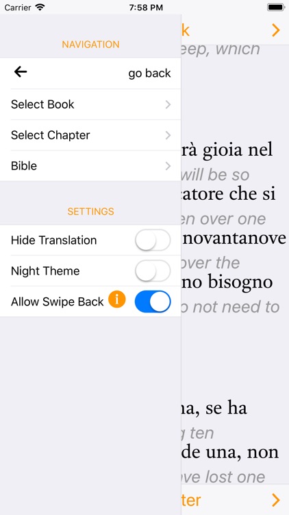 Italian-English Bible screenshot-3