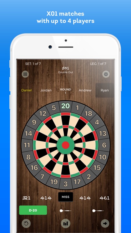 Score Darts Cricket and X01