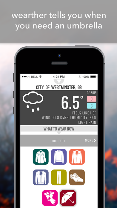 wearther - The weather forecasting app that styles you Screenshot 2