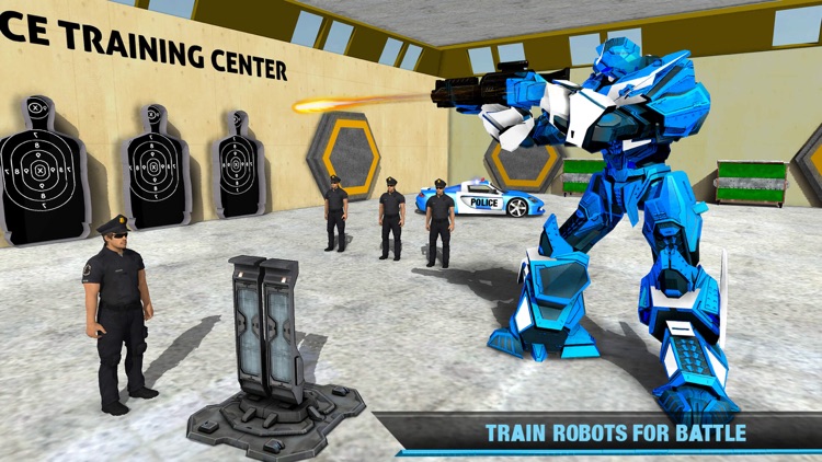 Police Robot Car Transport screenshot-3