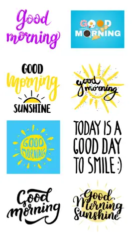 Game screenshot Good Morning Stickers Pack App mod apk