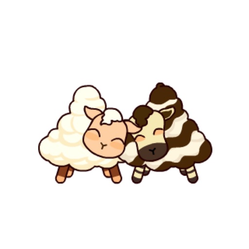 Cute Sheep Cream Stickers