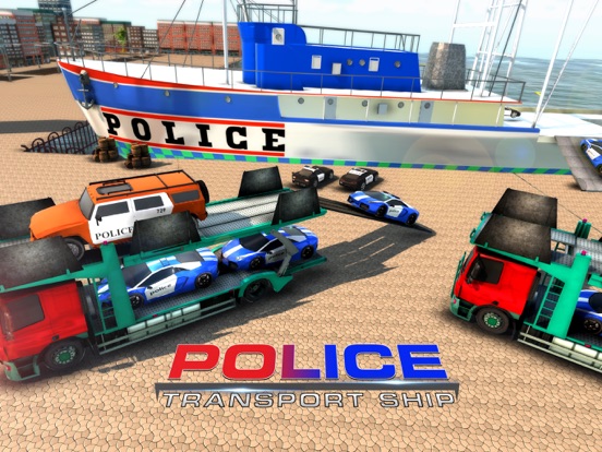 警察船輸送ゲーム - 自動車運転シミュレータのおすすめ画像5