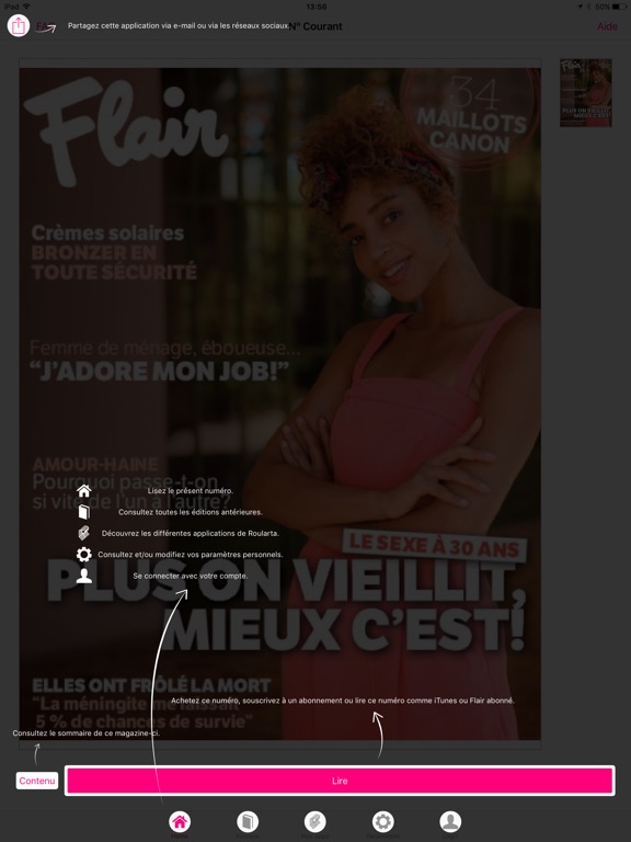 iPad Image of Flair FR Magazine