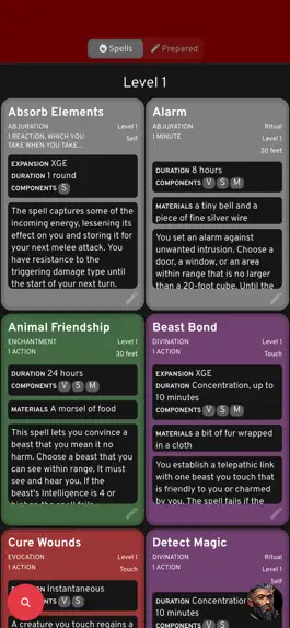 Game screenshot D&D Spellcards 5e mod apk