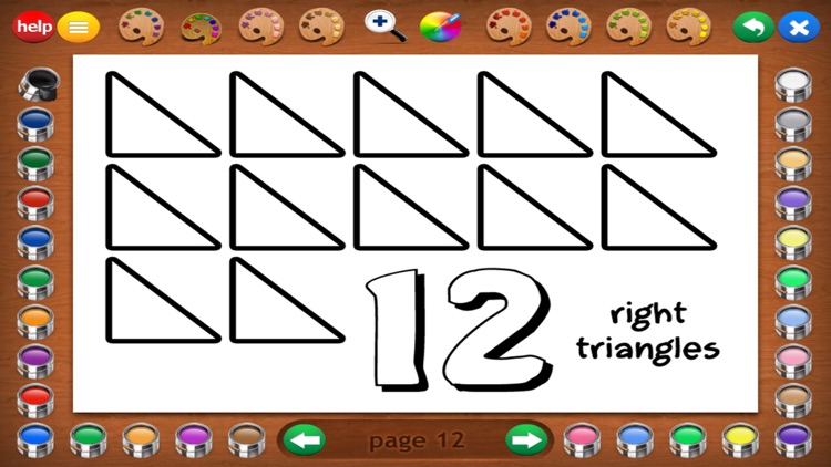 Counting Shapes Coloring Book screenshot-5