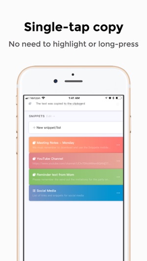 Snippeta - copy, paste, manage(圖2)-速報App