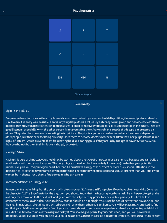 Numerology & Biorhythm screenshot 2
