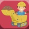 Icon Construction Truck Kids Games!