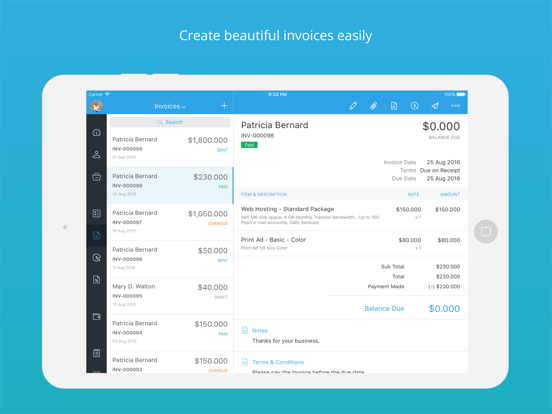 Zoho Invoice - Invoice Maker screenshot 2