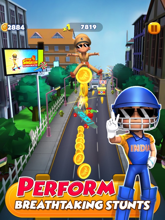 Little Singham Super Skater screenshot 4