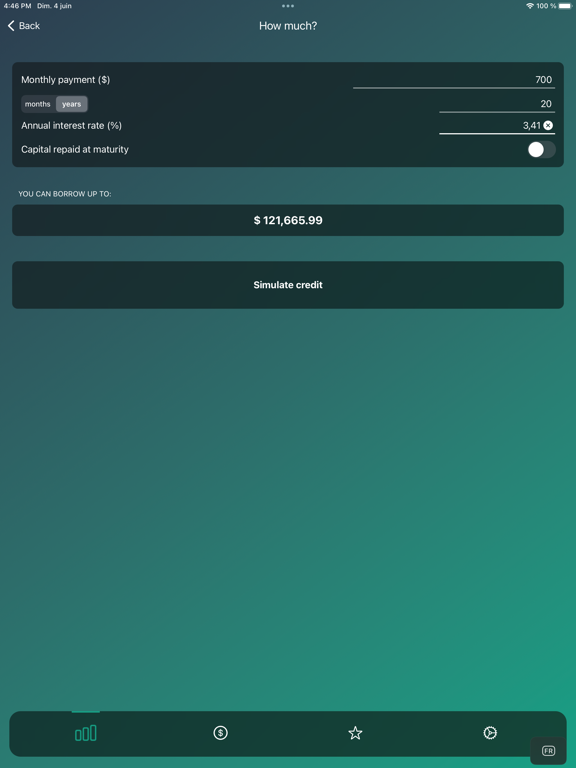 Loan payment calculator $ screenshot 2