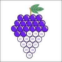 포도알 스티커
