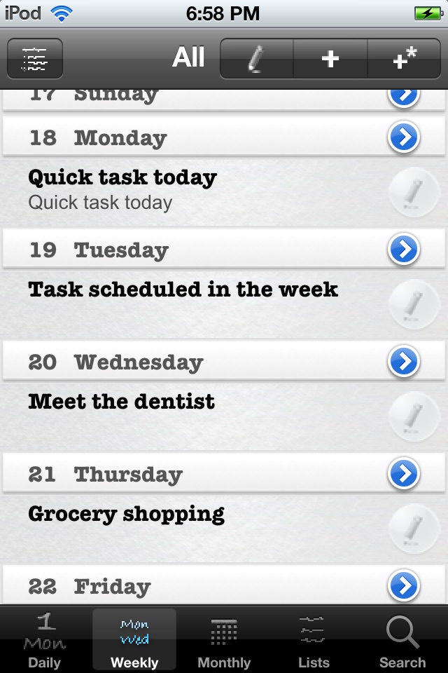 Daily Tasks (To Dos) screenshot 3