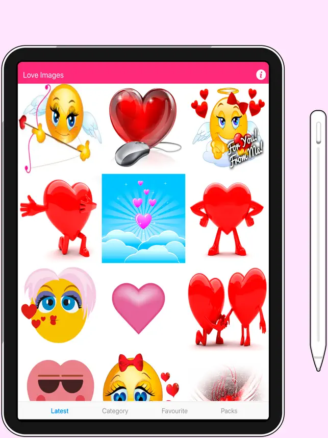 Imágen 1 Wasticker amor para whatsapp iphone