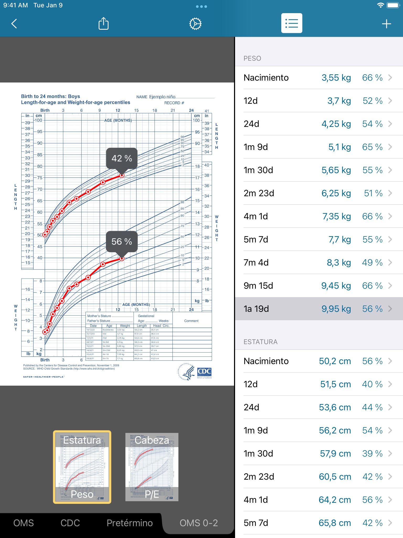 Growth: baby & child charts screenshot 4