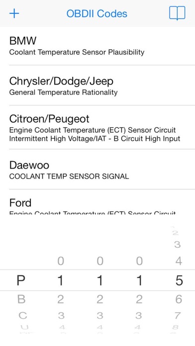 OBDII Trouble Codes screenshot1