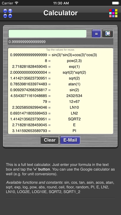 Text Calculator
