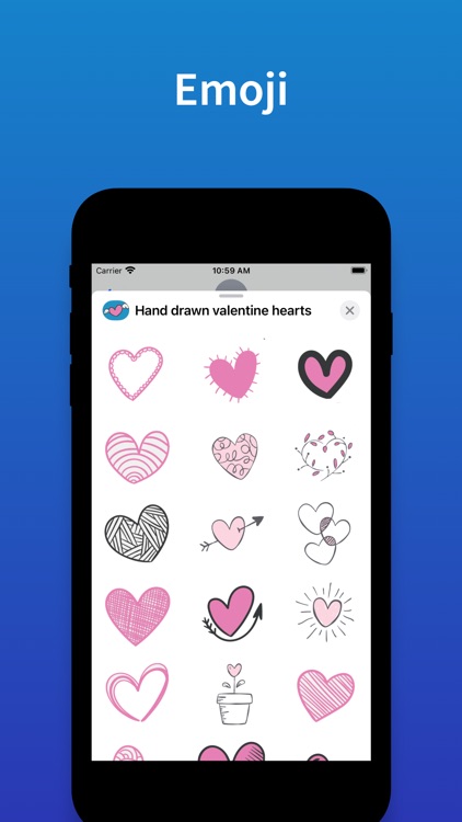 Heart & Love emoji stickers