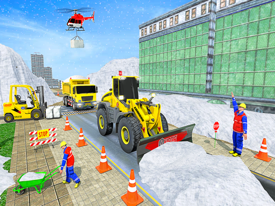 US Snow Excavator Simulator 3D screenshot 2
