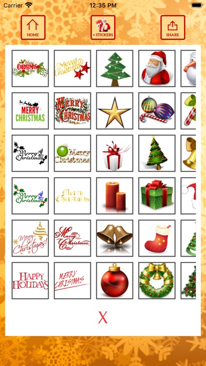 Christmas stickers and cards