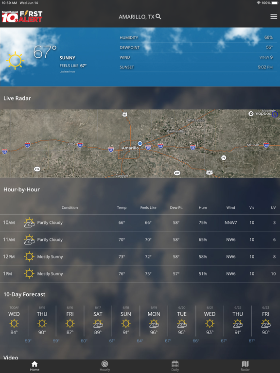 KFDA - NewsChannel 10 Weather screenshot 2