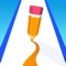 Draw with color pencils, avoid the obstacles and pick up small color pencils of same color to grow your pencil bigger, in this drawing game the pencil will 