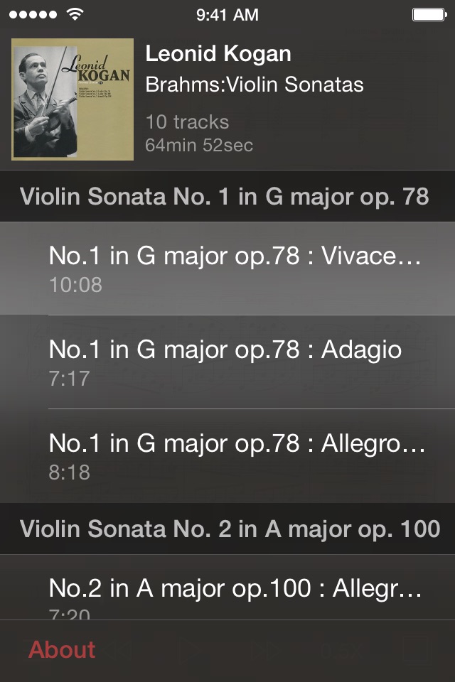 Brahms Violin Sonatas screenshot 3