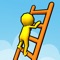 Tap to build a ladder and win the race