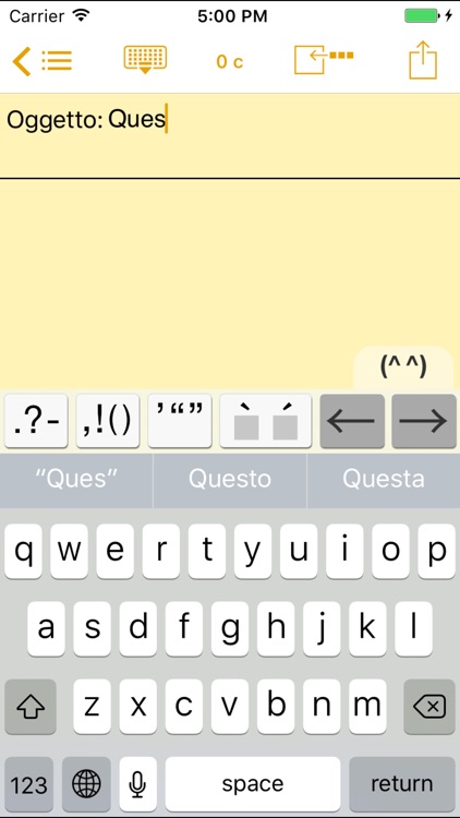 Easy Mailer Italian Keyboard