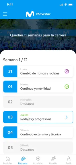 Game screenshot Entrena con Movistar apk