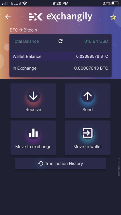 Exchangily DEX Wallet