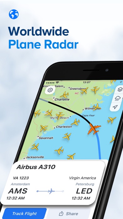 The Flight Tracker -Live Radar Screenshot