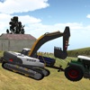 Farming Tractor Excavator 3D