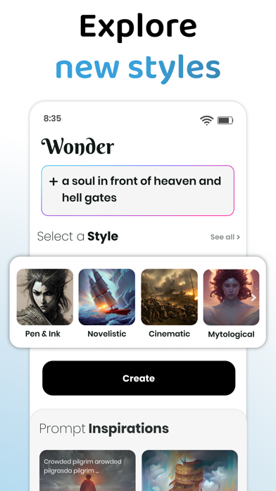 Wonder - AI Art Generator screenshot 4