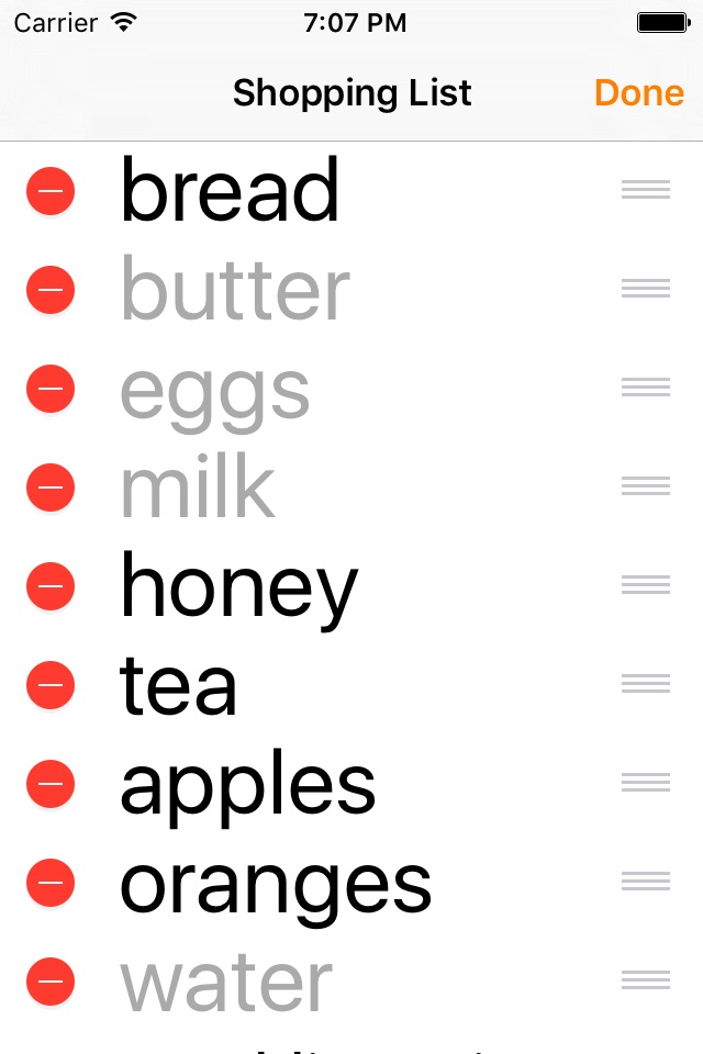 Shopping List on Lock Screen screenshot 4