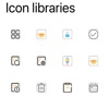 Multi color icon library