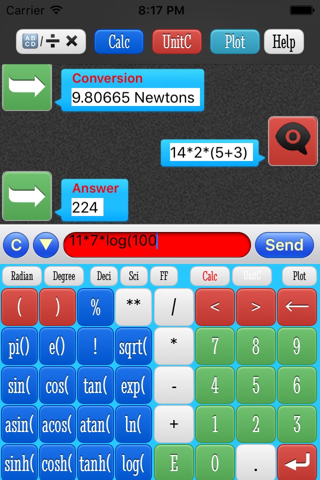 Chatting Calculator screenshot 2