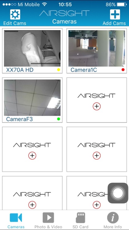 X10 Airsight Camera App