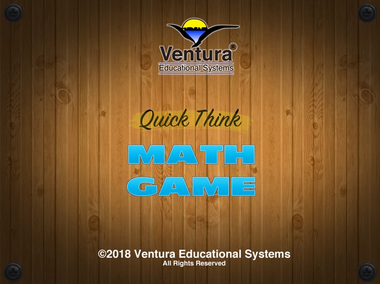 Quick Think Math Game