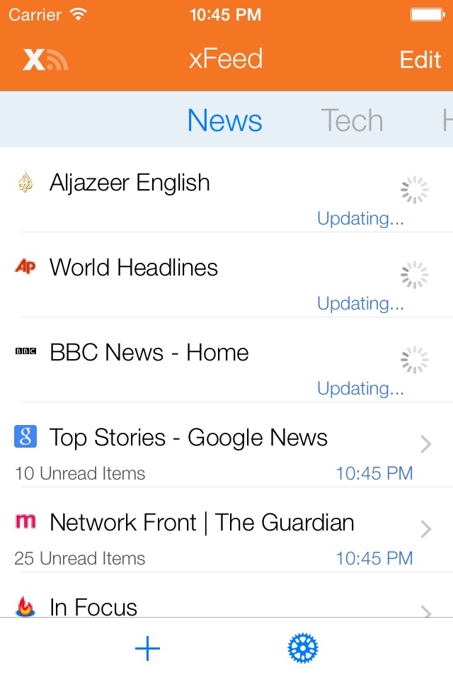 xFeed RSS Reader screenshot 2