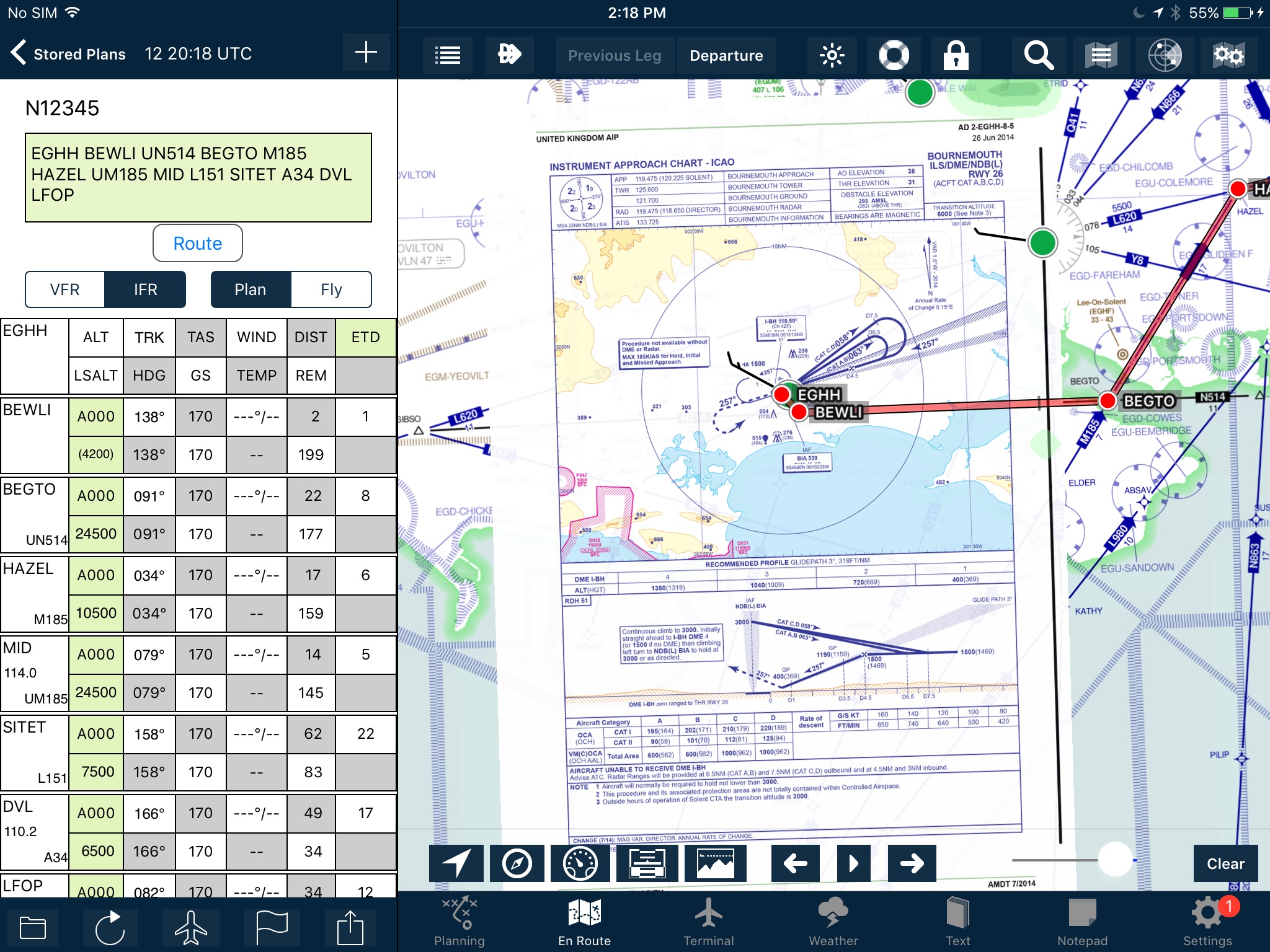 AvPlan EFB screenshot 3