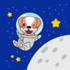 Astronaut Dog Stickers