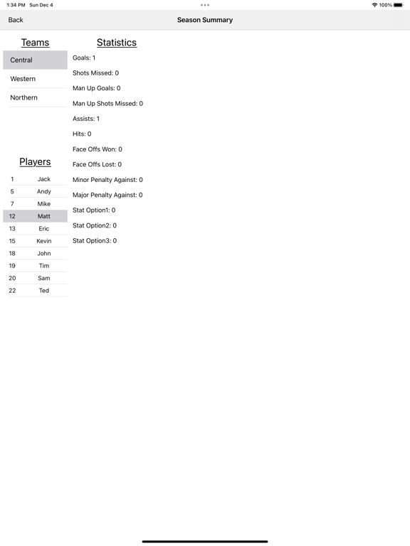 Ice Hockey Statistics screenshot 3