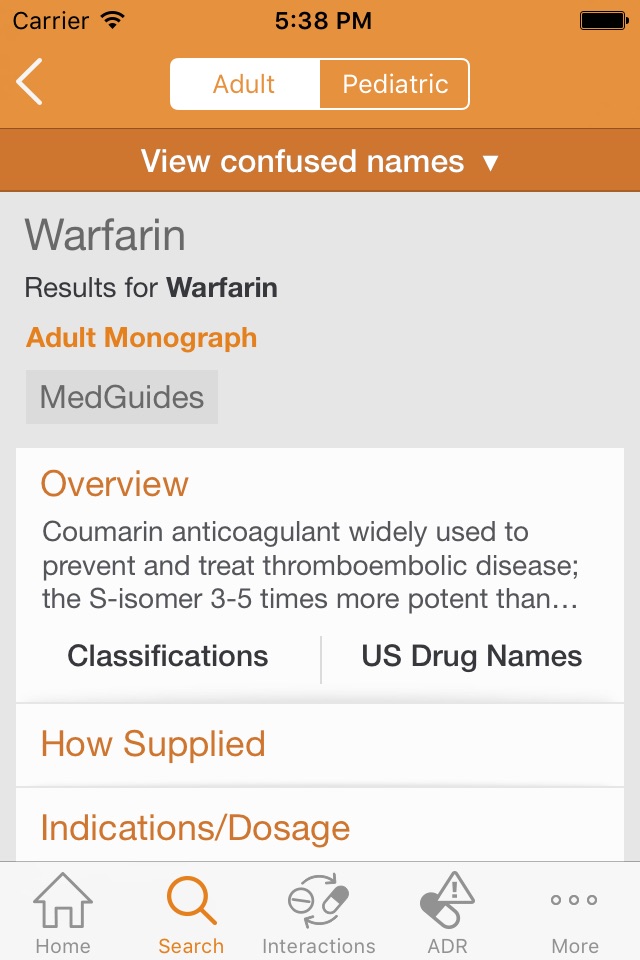 Elsevier Clinical Pharmacology screenshot 3
