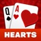 Hearts is a 4-player trick-taking card game where the aim is to avoid getting penalty points